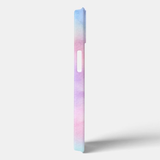 Monogram Naam Initiaal Rainbow Waterverf Pastel Case-Mate iPhone Case (Achterkant / Rechts)