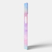 Monogram naam initiaal regenboog waterverf pastel Case-Mate iPhone case (Achterkant / Rechts)