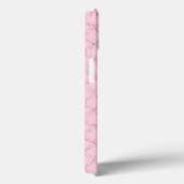 Monogram Naam Initiaal Roze Zeemeermin Schubben Tr Case-Mate iPhone Case (Achterkant / Rechts)