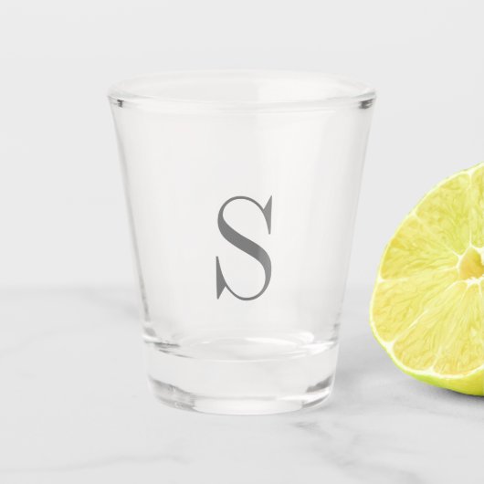 Monogram Naam Initiaal Shot Glas (Voorkant)
