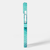 Monogram naam initiaal zeemeermin blauw paars groe Case-Mate iPhone case (Achterkant / Links)