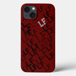 monogram naam-initialen patroon Case-Mate iPhone case