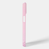 Monogram Naam Initialen Roze Paarse Glitter Case-Mate iPhone Case (Achterkant / Rechts)