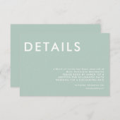 monogram, naam, kaart (Voorkant / Achterkant)