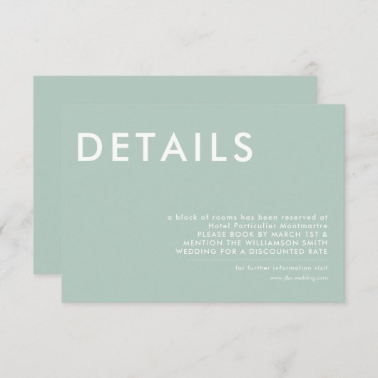 monogram, naam, kaart (Voorkant / Achterkant)