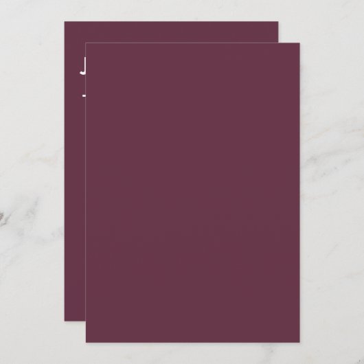 monogram, naam, kaart (Voorkant / Achterkant)