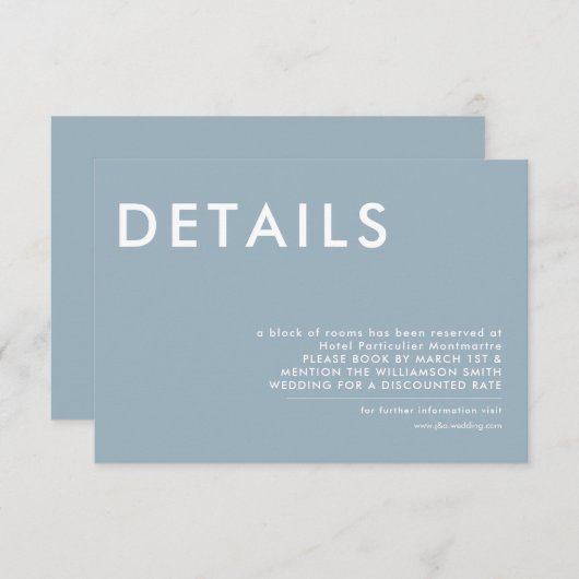 monogram, naam, kaart (Voorkant / Achterkant)