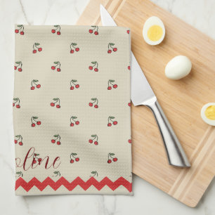 Monogram Naam Kersen Handdoek