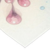 Monogram naam kerstboom ornamenten waterverf tafelkleed (Gekanteld)