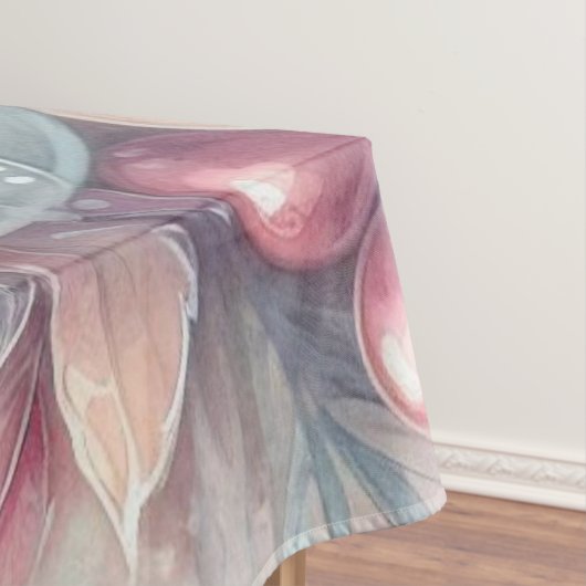 Monogram naam kerstboom ornamenten waterverf tafelkleed (Voorbeeld)