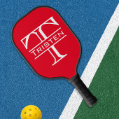 Monogram Naam Klassieke Initialen Pickleball Paddle