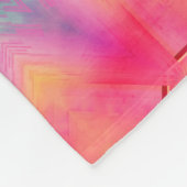 Monogram Naam Kleurrijk Blauw Sterrenpatroon | Fleece Deken (Hoek)