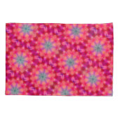 Monogram Naam Kleurrijk Blauw Sterrenpatroon | Kussensloop (Achterkant-Links)