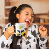 Monogram Naam Koe Floral Sunflower Koffiemok