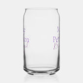 Monogram naam letter bruidsmeisje bruiloft meiden  blikvorm glas (Links)