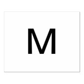 Monogram naam letter initiaal letter eenvoudig toe rubberstempel (Afrduk)