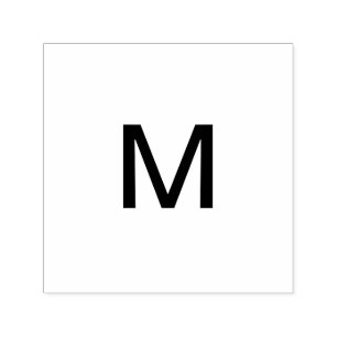 Monogram naam letter initiaal letter eenvoudig toe zelfinktende stempel