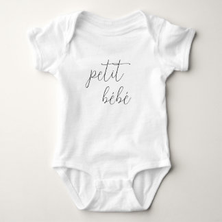 Monogram naam Little Baby Petit Bébé Text Romper