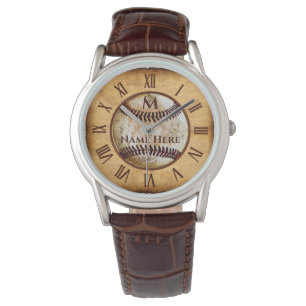 Monogram, naam  look honkbal polshorloge horloge
