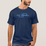 Monogram Naam Mannen Dubbelzijdig T-shirt<br><div class="desc">Double Sided Design Print Monogram Initiaal Letter Name Sjabloon Elegant Trendy Mannen Navy Blue Basic Dark T-Shirt.</div>