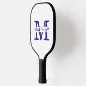 Monogram naam met initiaal pickleball paddle (Links)