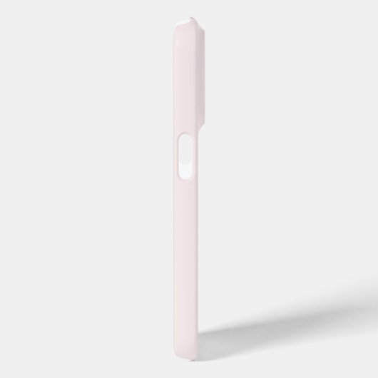 Monogram naam Minimalist Solid Blush Case-Mate iPhone Case (Achterkant / Rechts)