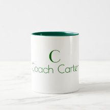 Monogram Naam Minimalistisch Donkergroen Coach