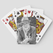 Monogram Naam Modern Elegant Aangepaste Foto Pokerkaarten (Achterkant)