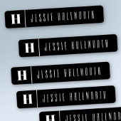 Monogram & naam Modern | IJzer-on kleding Labels