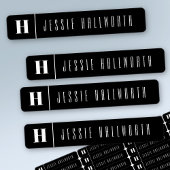 Monogram & naam Modern | IJzer-on kleding Labels