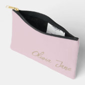 Monogram naam Modern Minimalist Blush Pink Etui (Open)