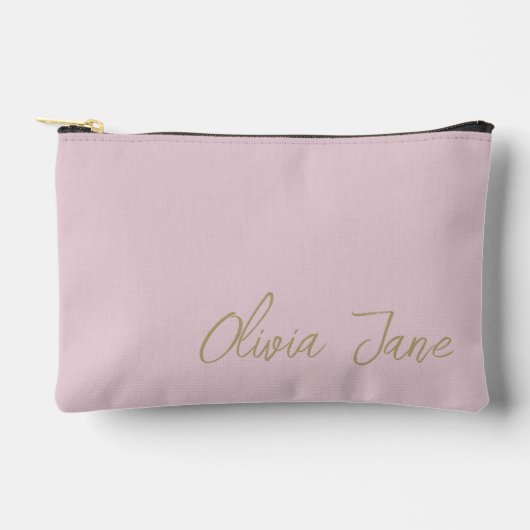 Monogram naam Modern Minimalist Blush Pink Etui (Voorkant)