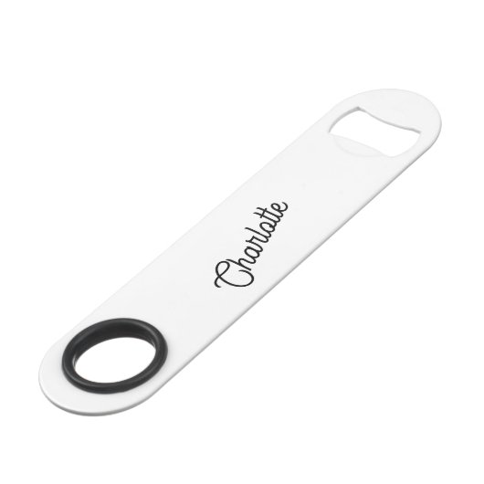 Monogram Naam Modern Speed Flessenopener (Achterkant Gekanteld)