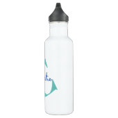 Monogram Naam Modern Typografie Waterfles (Rechts)