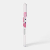 Monogram Naam Modern Waterverf Roze Bloemig iPhone 16 Hoesje (Rechterkant)