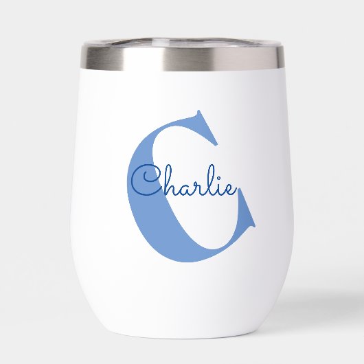 Monogram Naam Moderne Typografie (Achterkant)