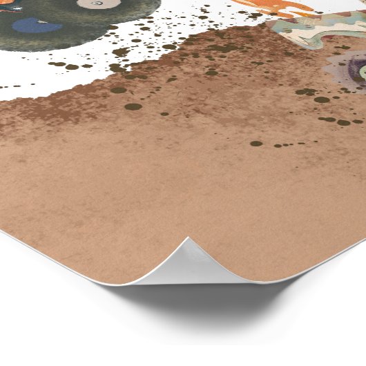  Monogram Naam Monster Truck Poster (Hoek)