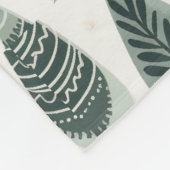 Monogram Naam Noordse Bomen Fleece Deken (Hoek)