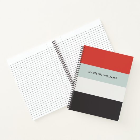 monogram, naam, notitieboek (Binnen)