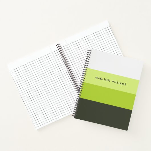 monogram, naam, notitieboek (Binnen)