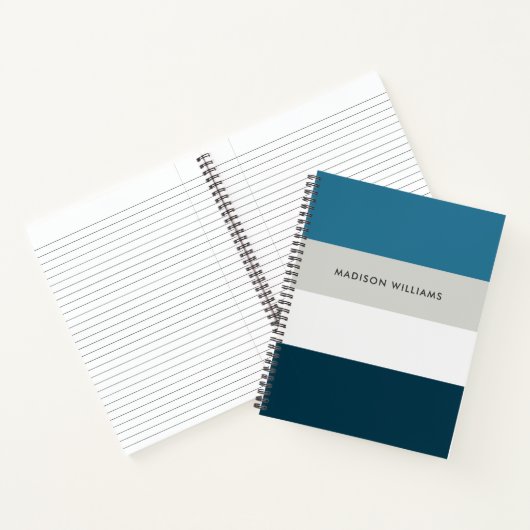 monogram, naam, notitieboek (Binnen)