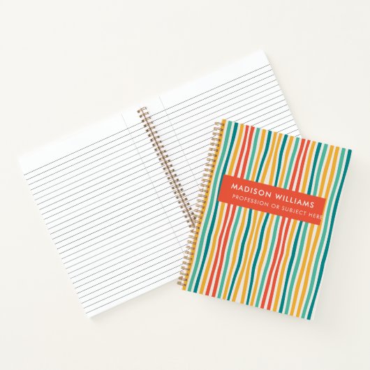 monogram, naam, notitieboek (Binnen)