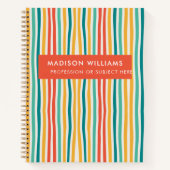 monogram, naam, notitieboek (Voorkant)