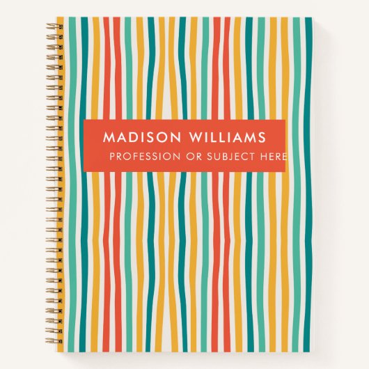 monogram, naam, notitieboek (Voorkant)