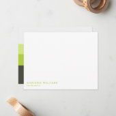 monogram, naam, notitiekaartje (Voorkant / Achterkant in situ)