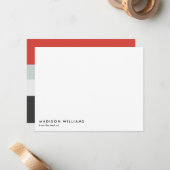 monogram, naam, notitiekaartje (Voorkant / Achterkant in situ)