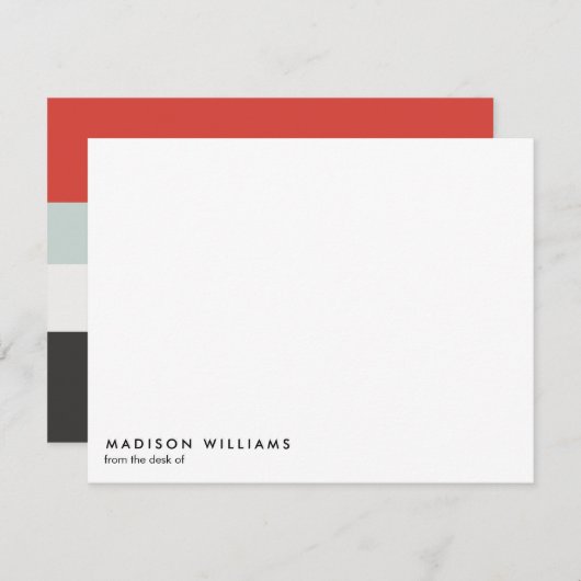 monogram, naam, notitiekaartje (Voorkant / Achterkant)