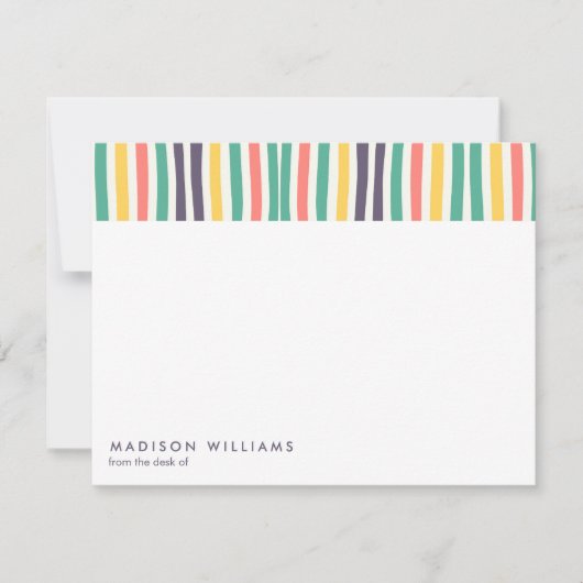 monogram, naam, notitiekaartje (Voorkant)