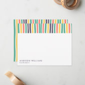 monogram, naam, notitiekaartje (Voorkant / Achterkant in situ)