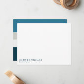 monogram, naam, notitiekaartje (Voorkant / Achterkant in situ)